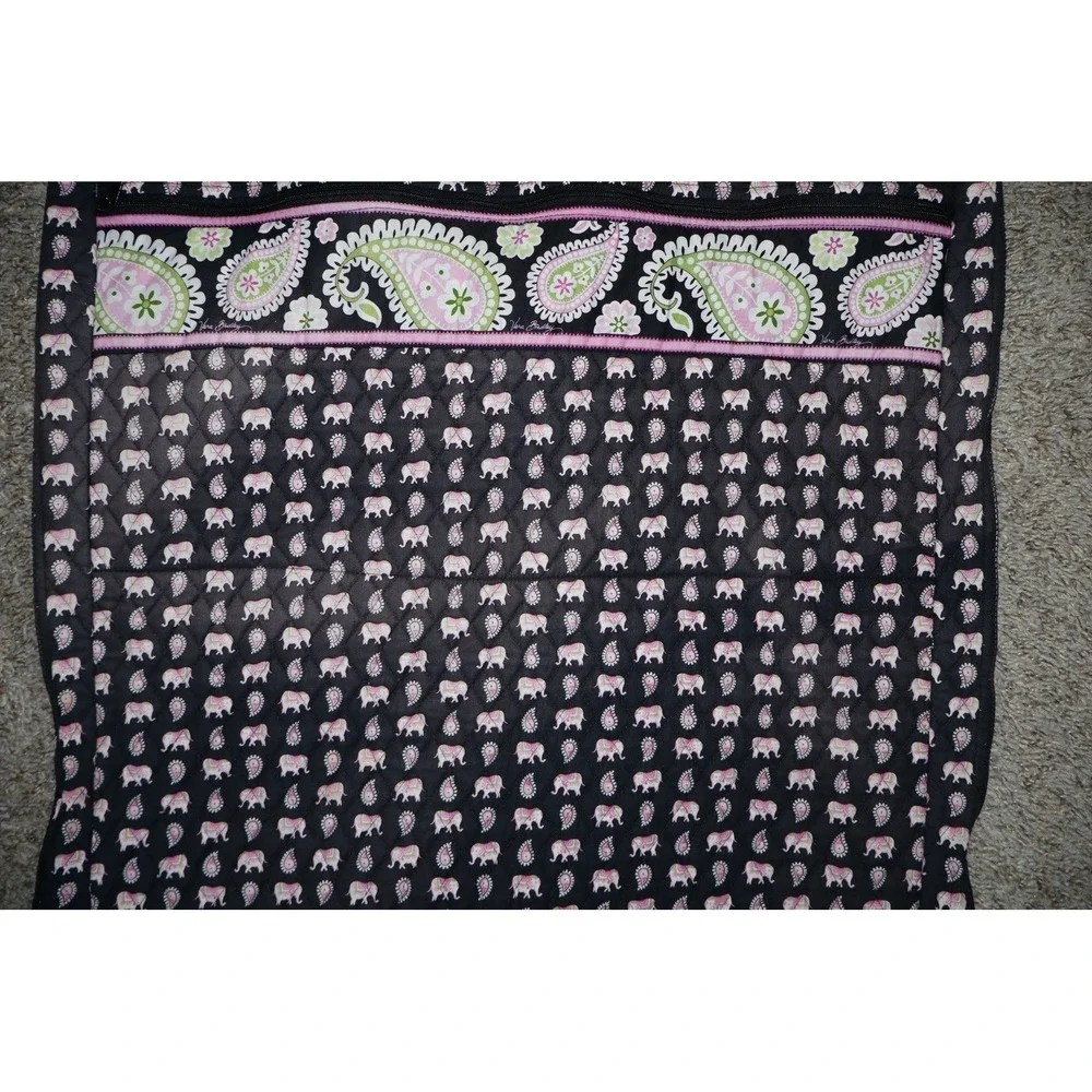 Vintage Vera Bradley Quilted Garment Bag Pink Elephants Retired Y2K